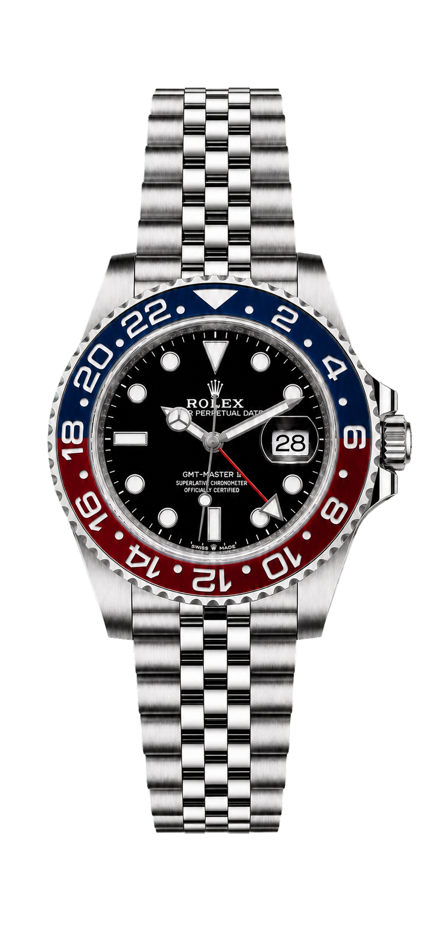 Rolex GMT-Master II Referenz 126710BLRO mit Jubilee-Armband