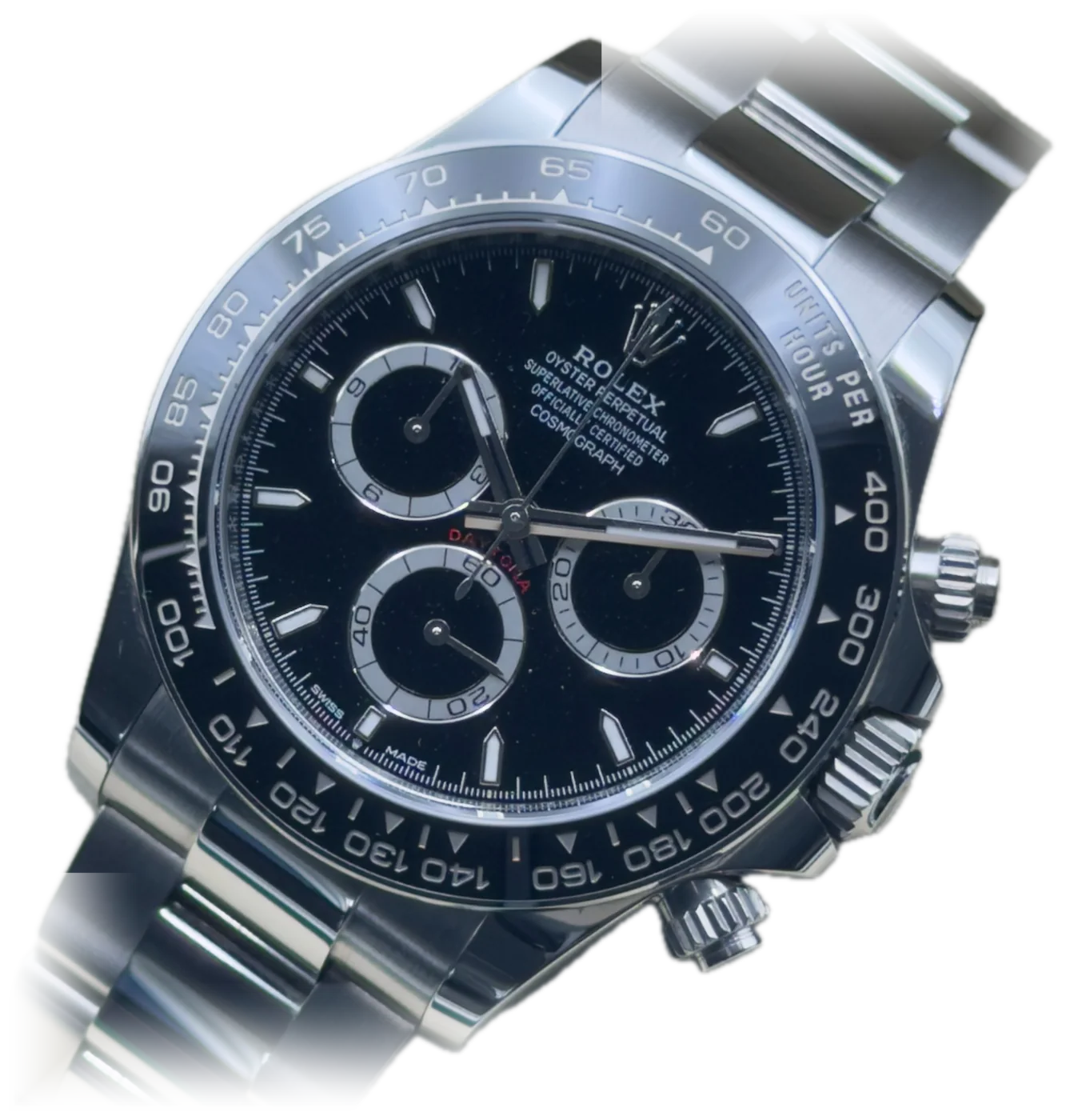 Rolex Cosmograph Daytona 126500LN mit schwarzem Zifferblatt